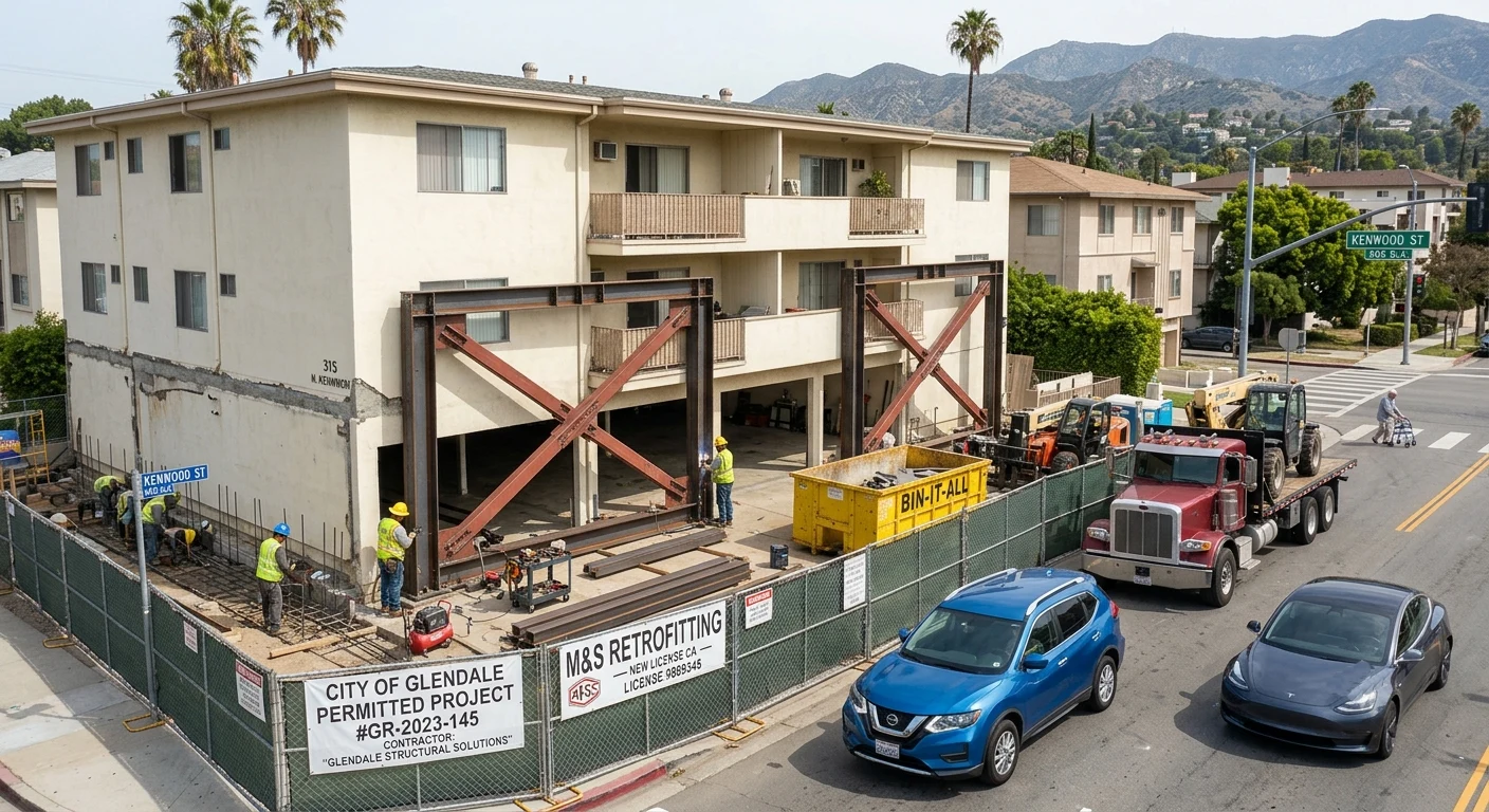 Soft Story Retrofit in Glendale, California