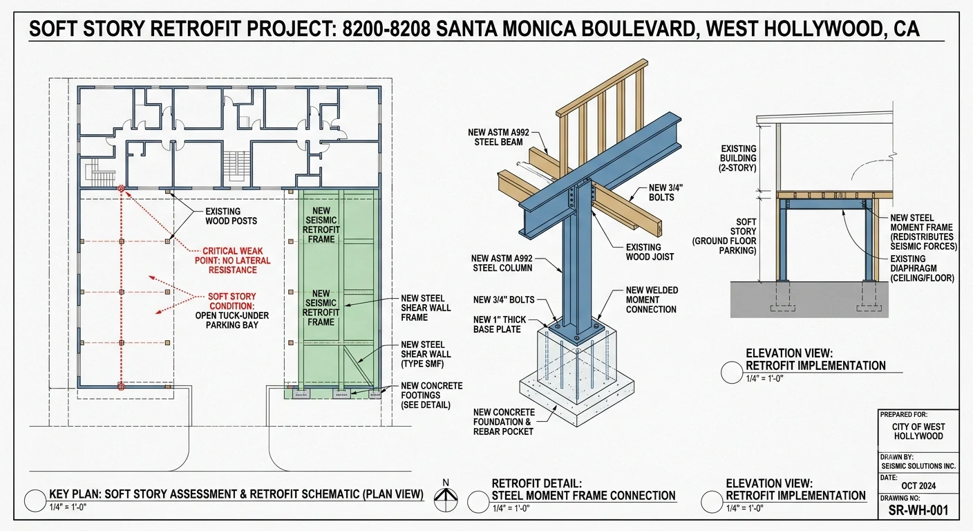Soft Story Retrofit in West Hollywood, CA